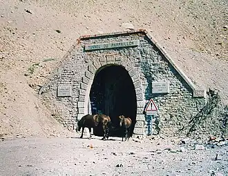 Tunnel onder de Col du Parpaillon