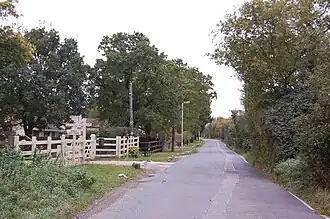 Straatbeeld in Dunton Wayletts