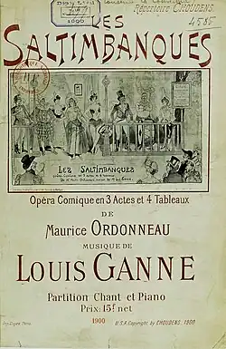 Partition Les Saltimbanques