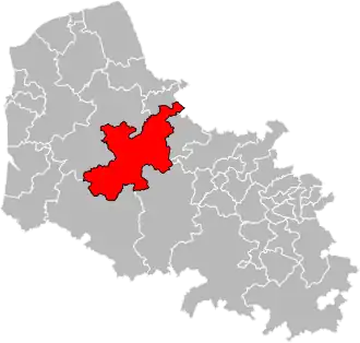 Locatie van het kanton