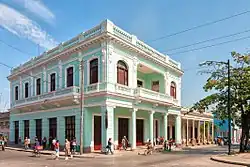 Historisch gebouw aan de Paseo del Prado