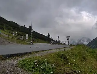 De pashoogte van Hahntennjoch