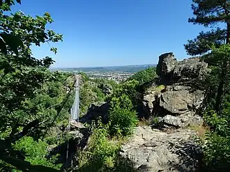 Voetbrug ("passerelle") bij Hautpoul