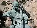 Standbeeld van Casals op de berg Montserrat