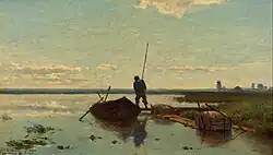 polderlandschap, 1880-82; olieverfschets op paneel, c. 30 x 45 cm