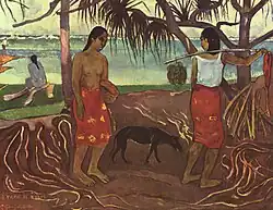 I Raro Te Oviri (1891) van Paul Gauguin