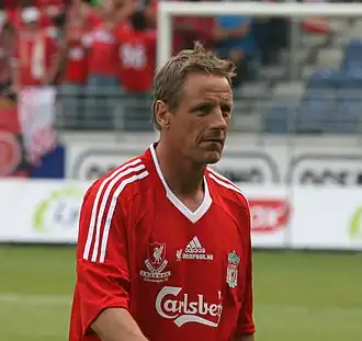 Paul Walsh met de Liverpool Legends, 2008