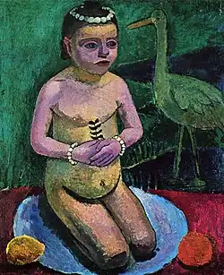 Kinderakt mit Storch, 1906