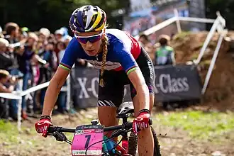 Ferrand-Prévot in La Bresse in 2018