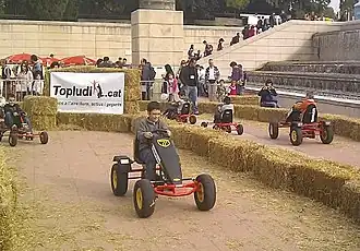 Skelters op een circuit