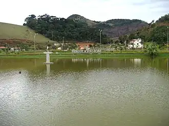 Het park parque municipal São João in Pedra Dourada