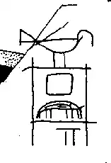 Rotstekening met de naam van Pen-abu uit Qustul.G. Dreyer, Umm el-Qaab I, Das prädynastische Königsgrab U-j und seine frühen Schriftzeugnisse, Mainz, 1998, pp. 179ff.p-ȝbwPn-3bw"groter van/door de troon"L.D. Morenz, Bild–Buchstaben und symbolische Zeichen. Die Herausbildung der Schrift in der hohen Kultur Altägyptens, Fribourg - Göttingen, 2004, pp. 91, 114, 118.