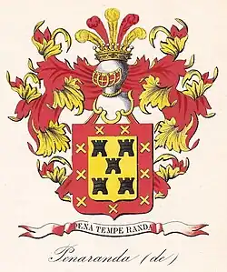 Wapen van de familie de Peñaranda de Franchimont, I.Stein d'Altenstein, 1845