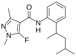 Structuurformule van penflufen