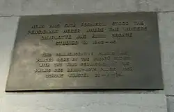 Commemoratieve plaque voor het Pensionnat des Hégers