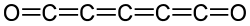 Structuurformule van pentakoolstofdioxide