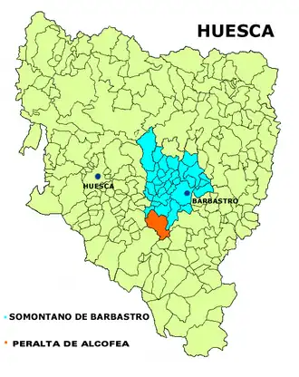 Kaart van Peralta de Alcofea