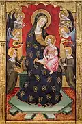 Madonna met kind en musicerende engelen, ca. 1385, Museu Nacional d'Art de Catalunya, Barcelona