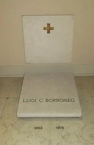 Biskop Borromeo graf, in de kathedraal van Pesaro