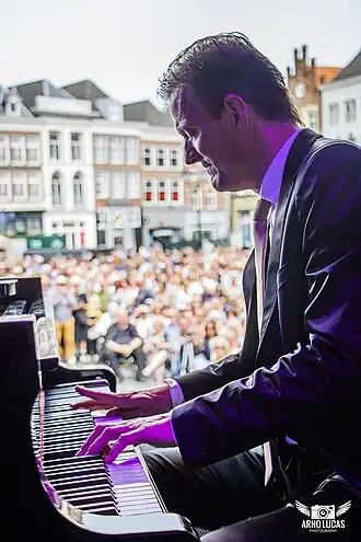 Peter Beets tijdens Jazz in Duketown 2019.