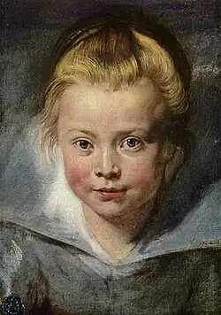 Kinderhoofd (portret van Clara Serena Rubens) (1618); Liechtenstein Museum, Wenen, Oostenrijk