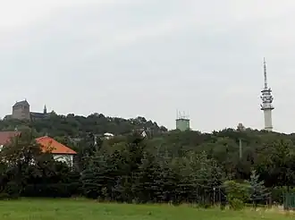 Petersberg, gezien vanuit het zuidwesten