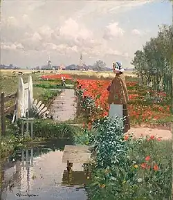 Meisje in klaprozenveld, Egmond