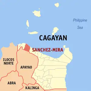 Kaart van Sanchez-Mira