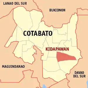 Kaart van Kidapawan