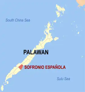 Kaart van Sofronio Española