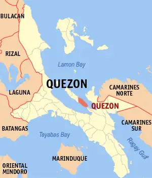 Kaart van Quezon