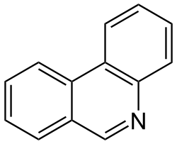 Structuurformule van fenantridine