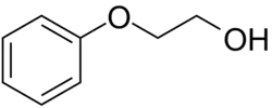 Structuurformule van 2-fenoxyethanol