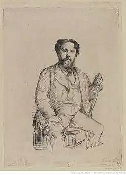 Portret van Philippe Burty, 1874-1875