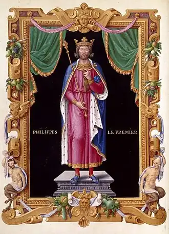 PHILIPPES LE PREMIER, Filips I(16e eeuw), Recueil des rois de France, Jean Du Tillet, BnF