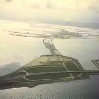 De sluiting van de Krammer tussen St.-Philipsland en Grevelingendam