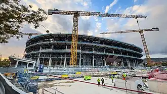 Renovatiewerkzaamheden aan Camp Nou (december 2025)