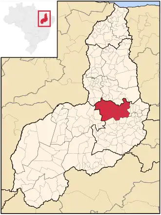 Ligging van de Braziliaanse microregio Picos in Piauí