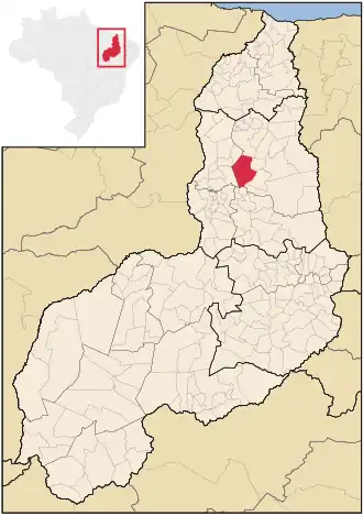 Kaart van Alto Longá