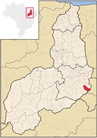 Kaart van Betânia do Piauí