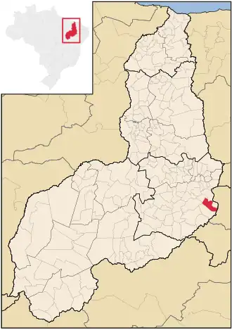 Kaart van Curral Novo do Piauí