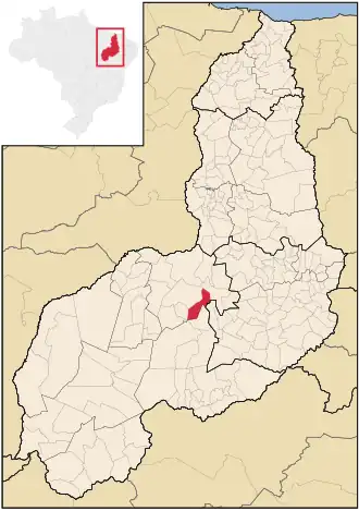 Kaart van Flores do Piauí