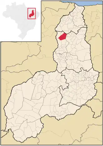 Kaart van José de Freitas