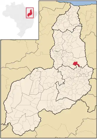 Kaart van Lagoa do Sítio