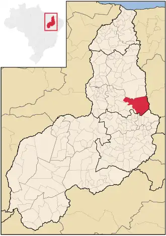 Kaart van Pimenteiras