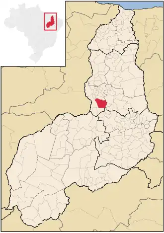 Kaart van Regeneração