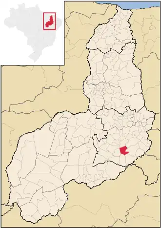 Kaart van São Francisco de Assis do Piauí