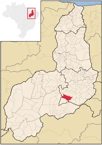 Kaart van São João do Piauí