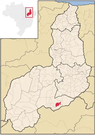 Kaart van São Lourenço do Piauí