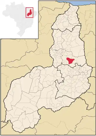 Kaart van Valença do Piauí